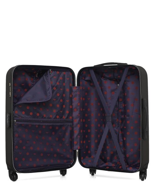 Valise weekend en ABS Eleonor marron foncé - 65 x 41 x 26 cm