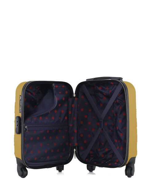 Valise cabine XXS en ABS Nais jaune - 46 x 32 x 20 cm