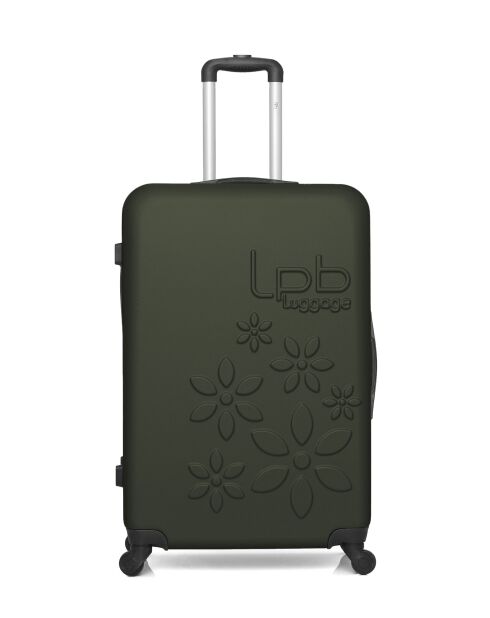 Lot de 2 valises en ABS Eleonor vert foncé - 75 x 47 x 29 cm