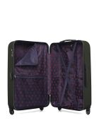 Lot de 2 valises en ABS Eleonor vert foncé - 75 x 47 x 29 cm