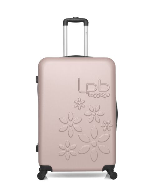 Lot de 2 valises en ABS Eleonor rose clair - 75 x 47 x 29 cm