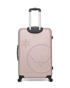 Set mit 2 hellrosa Eleonor ABS-Koffern — 75 x 47 x 29 cm