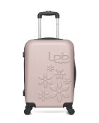 Lot de 2 valises en ABS Eleonor rose clair - 55 x 35 x 21 cm