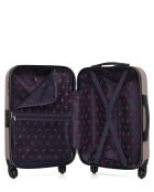 Lot de 2 valises en ABS Eleonor rose clair - 55 x 35 x 21 cm