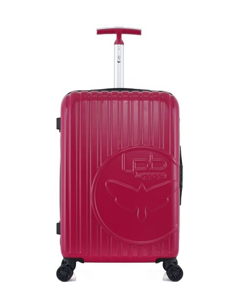 Valise weekend en ABS et polycarbonate Romane fuchsia - 65 x 41 x 26 cm