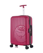 Valise weekend en ABS et polycarbonate Romane fuchsia - 65 x 41 x 26 cm