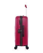 Valise weekend en ABS et polycarbonate Romane fuchsia - 65 x 41 x 26 cm