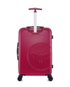 Valise weekend en ABS et polycarbonate Romane fuchsia - 65 x 41 x 26 cm