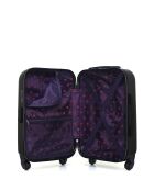 Set di 2 valigie Eleonor in ABS nere - 55 x 35 x 21 cm