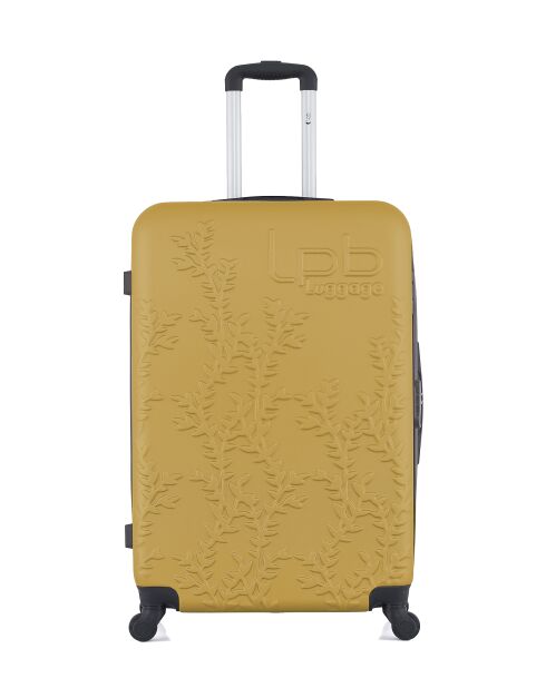 Lot de 3 valises en ABS Nais jaunes - 75 x 47 x 29 cm