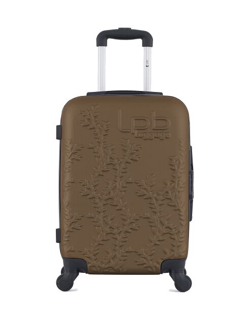 Lot de 2 valises en ABS Nais brun clair - 55 x 35 x 21 cm
