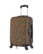 Lot de 2 valises en ABS Nais brun clair - 55 x 35 x 21 cm