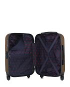 Lot de 2 valises en ABS Nais brun clair - 55 x 35 x 21 cm