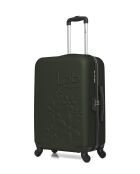 Lot de 2 valises en ABS Eleonor vert foncé - 65 x 41 x 26 cm