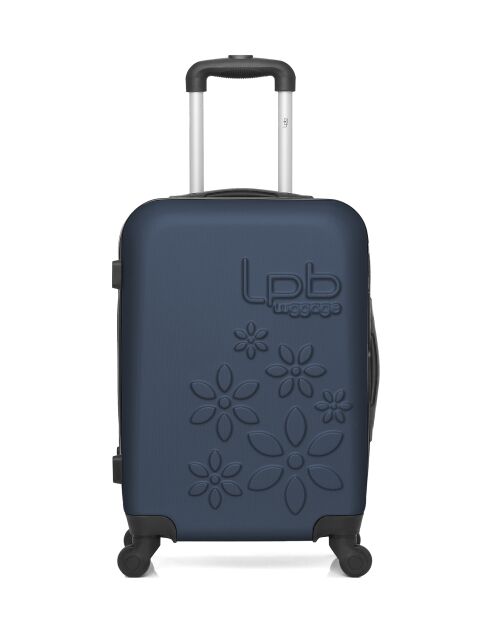 Lot de 2 valises en ABS Eleonor marine - 55 x 35 x 21 cm
