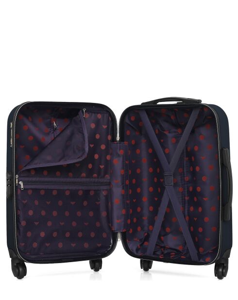 Set mit 2 Eleonor Marine ABS-Koffern — 55 x 35 x 21 cm