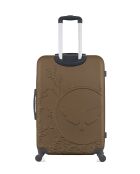 Lot de 2 valises en ABS Nais brun clair - 75 x 47 x 29 cm