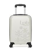 Valise cabine XXS en ABS Eleonor écrue - 46 x 32 x 20 cm