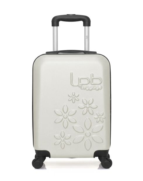 Valise cabine XXS en ABS Eleonor écrue - 46 x 32 x 20 cm