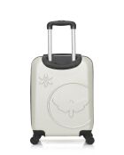 Valise cabine XXS en ABS Eleonor écrue - 46 x 32 x 20 cm