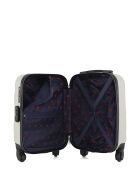 Valise cabine XXS en ABS Eleonor écrue - 46 x 32 x 20 cm