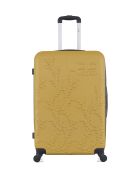 Lot de 2 valises en ABS Nais jaunes - 75 x 47 x 29 cm