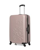 Lot de 2 valises en ABS Eleonor rose clair - 75 x 47 x 29 cm