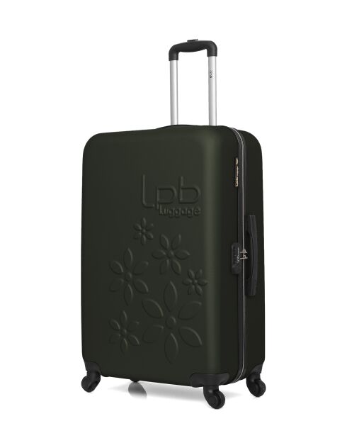 Valigia grande Eleonor in ABS verde scuro - 75 x 47 x 29 cm