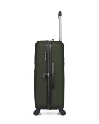 Lot de 2 valises en ABS Eleonor vert foncé - 65 x 41 x 26 cm