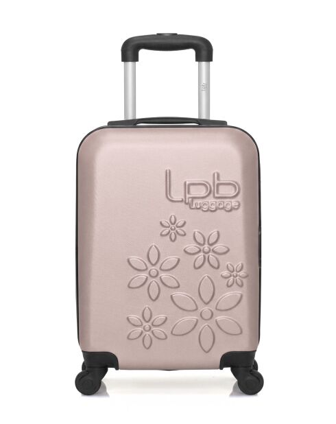Valise cabine XXS en ABS Eleonor rose clair - 46 x 32 x 20 cm