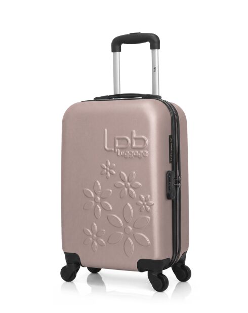 Valise cabine XXS en ABS Eleonor rose clair - 46 x 32 x 20 cm