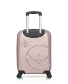 Valise cabine XXS en ABS Eleonor rose clair - 46 x 32 x 20 cm