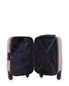Valise cabine XXS en ABS Eleonor rose clair - 46 x 32 x 20 cm