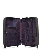 Lot de 3 valises en ABS Eleonor marron foncé - 75 x 47 x 29 cm
