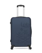Lot de 2 valises en ABS Eleonor marine - 65 x 41 x 26 cm