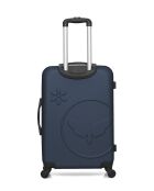 Lot de 2 valises en ABS Eleonor marine - 65 x 41 x 26 cm