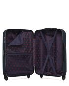 Lot de 2 valises en ABS Eleonor marine - 65 x 41 x 26 cm