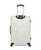 Lot de 4 valises en ABS Eleonor écrues - 75 x 47 x 29 cm