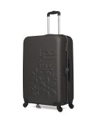 Lot de 2 valises en ABS Eleonor marron foncé - 75 x 47 x 29 cm