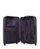 Lot de 2 valises en ABS Eleonor marron foncé - 75 x 47 x 29 cm