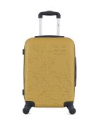 Set mit 2 gelben ABS-Koffern - 55 x 35 x 21 cm