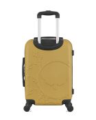 Set mit 2 gelben ABS-Koffern - 55 x 35 x 21 cm