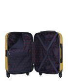 Set mit 2 gelben ABS-Koffern - 55 x 35 x 21 cm