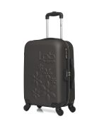 Lot de 2 valises en ABS Eleonor marron foncé - 55 x 35 x 21 cm