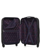 Lot de 2 valises en ABS Eleonor marron foncé - 55 x 35 x 21 cm