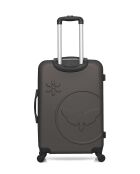 Lot de 2 valises en ABS Eleonor marron foncé - 65 x 41 x 26 cm