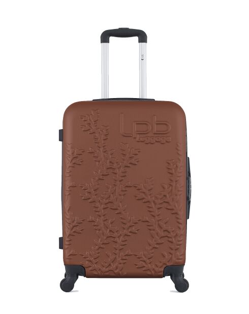 Lot de 2 valises en ABS Nais brique - 65 x 41 x 26 cm