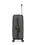 Lot de 2 valises en ABS Eleonor marron foncé - 65 x 41 x 26 cm