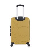 Lot de 3 valises en ABS Nais jaunes - 65 x 41 x 26 cm