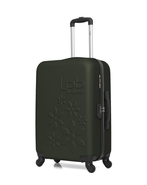 Valise weekend en ABS Eleonor vert foncé - 65 x 41 x 26 cm